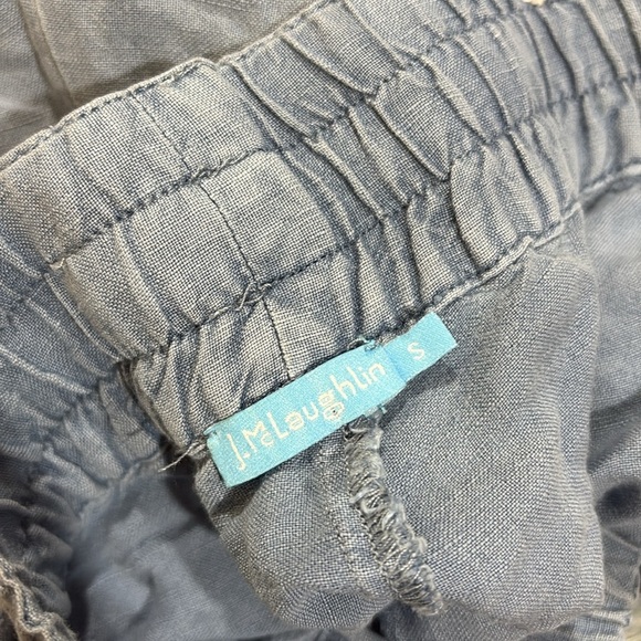 J. MCLAUGHLIN Chambray Linen Blend Sunny Pant Size S - Picture 2 of 9